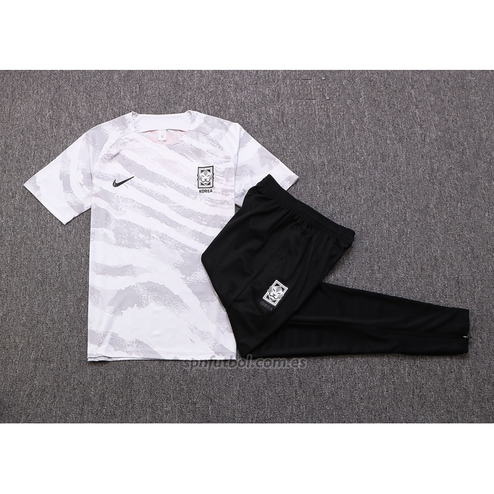 Chandal del Corea del Sur Manga Corta 2022-2023 Blanco